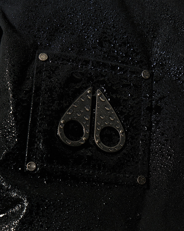 BLOUSON AVIATEUR EN DUVET ET FOURRURE PIONEER-NOIR