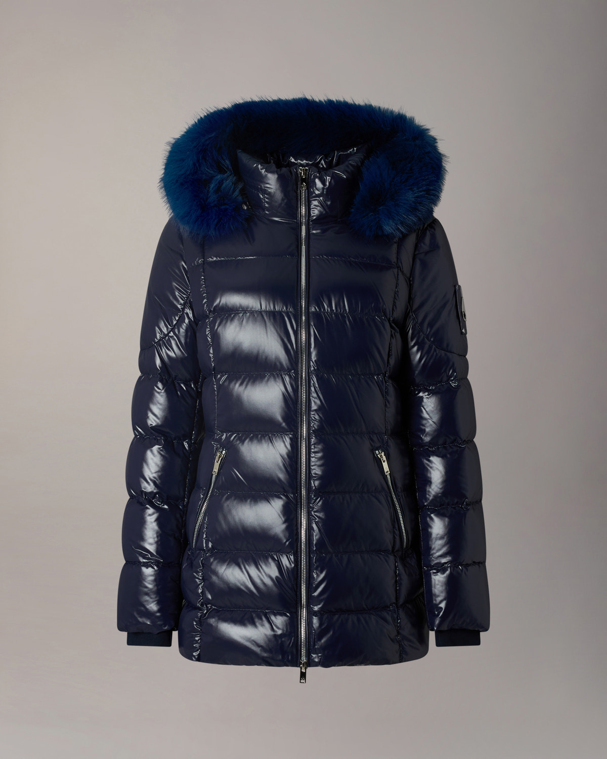 PARKA 3Q EN DUVET CELESTIA-BLEU MARINE