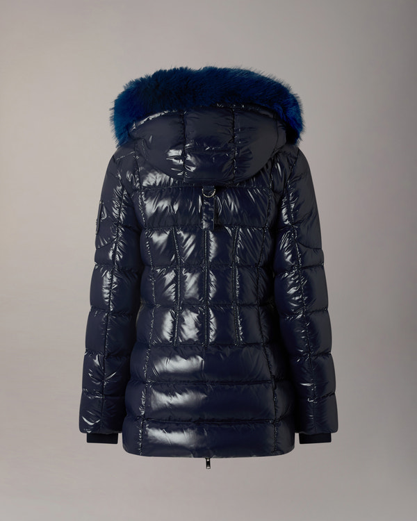PARKA 3Q EN DUVET CELESTIA-BLEU MARINE