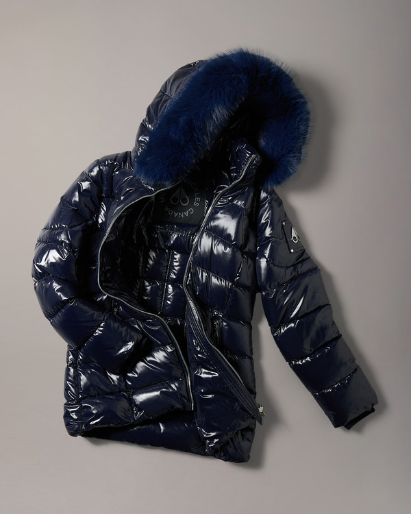 PARKA 3Q EN DUVET CELESTIA-BLEU MARINE
