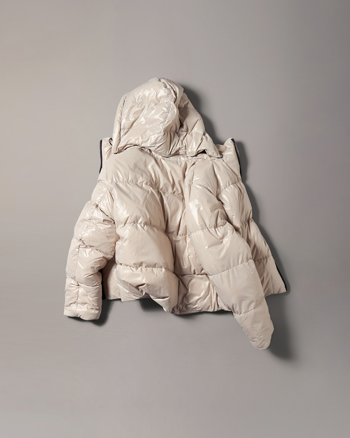 MANTEAU MATELASSÉ RÉVERSIBLE EN DUVET QUEENS-ALABASTER