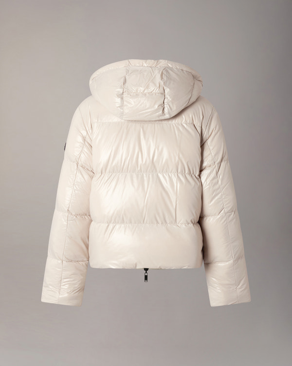 MANTEAU MATELASSÉ RÉVERSIBLE EN DUVET QUEENS-ALABASTER