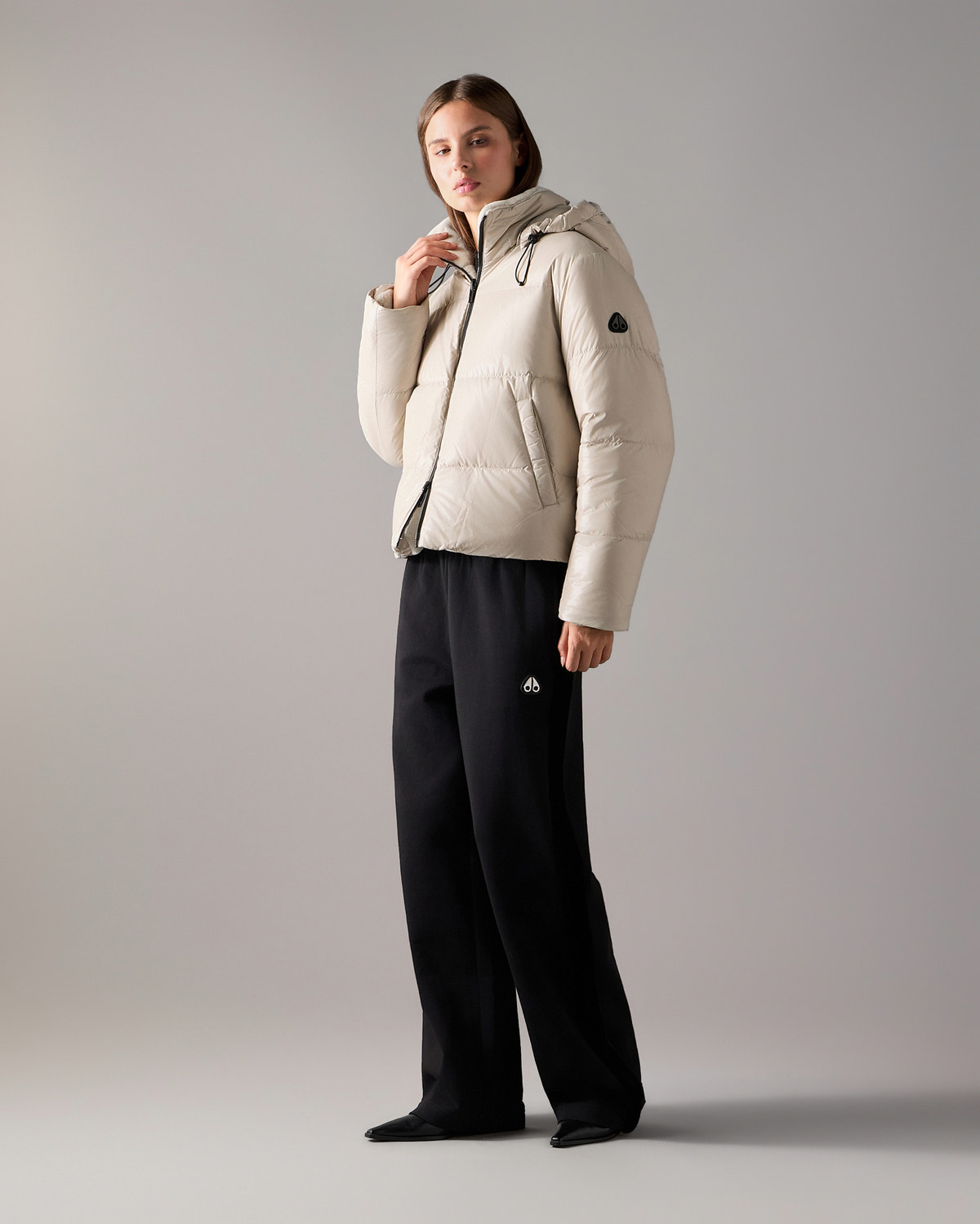MANTEAU MATELASSÉ RÉVERSIBLE EN DUVET QUEENS-ALABASTER