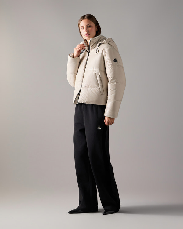 MANTEAU MATELASSÉ RÉVERSIBLE EN DUVET QUEENS-ALABASTER