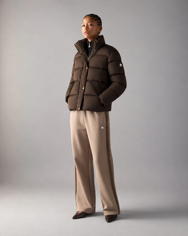 NORTHBOUND FOX FUR & DOWN JACKET-ESPRESSO