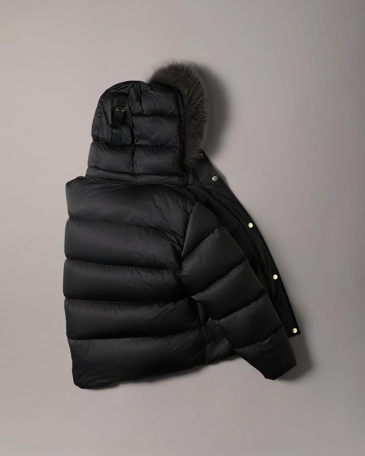 MANTEAU NORTHBOUND EN FOURRURE DE RENARD ET DUVET-NOIR