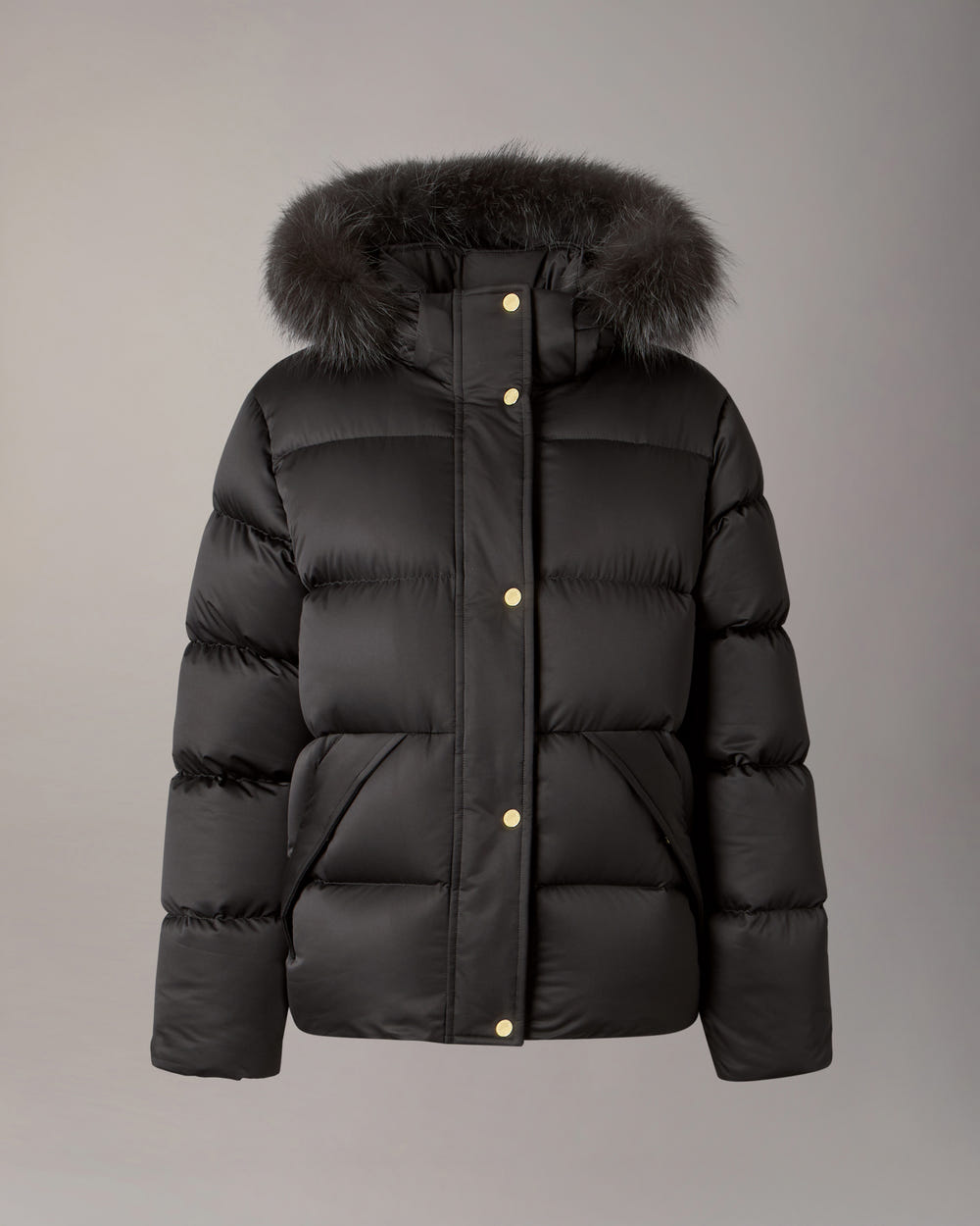 MANTEAU NORTHBOUND EN FOURRURE DE RENARD ET DUVET-NOIR