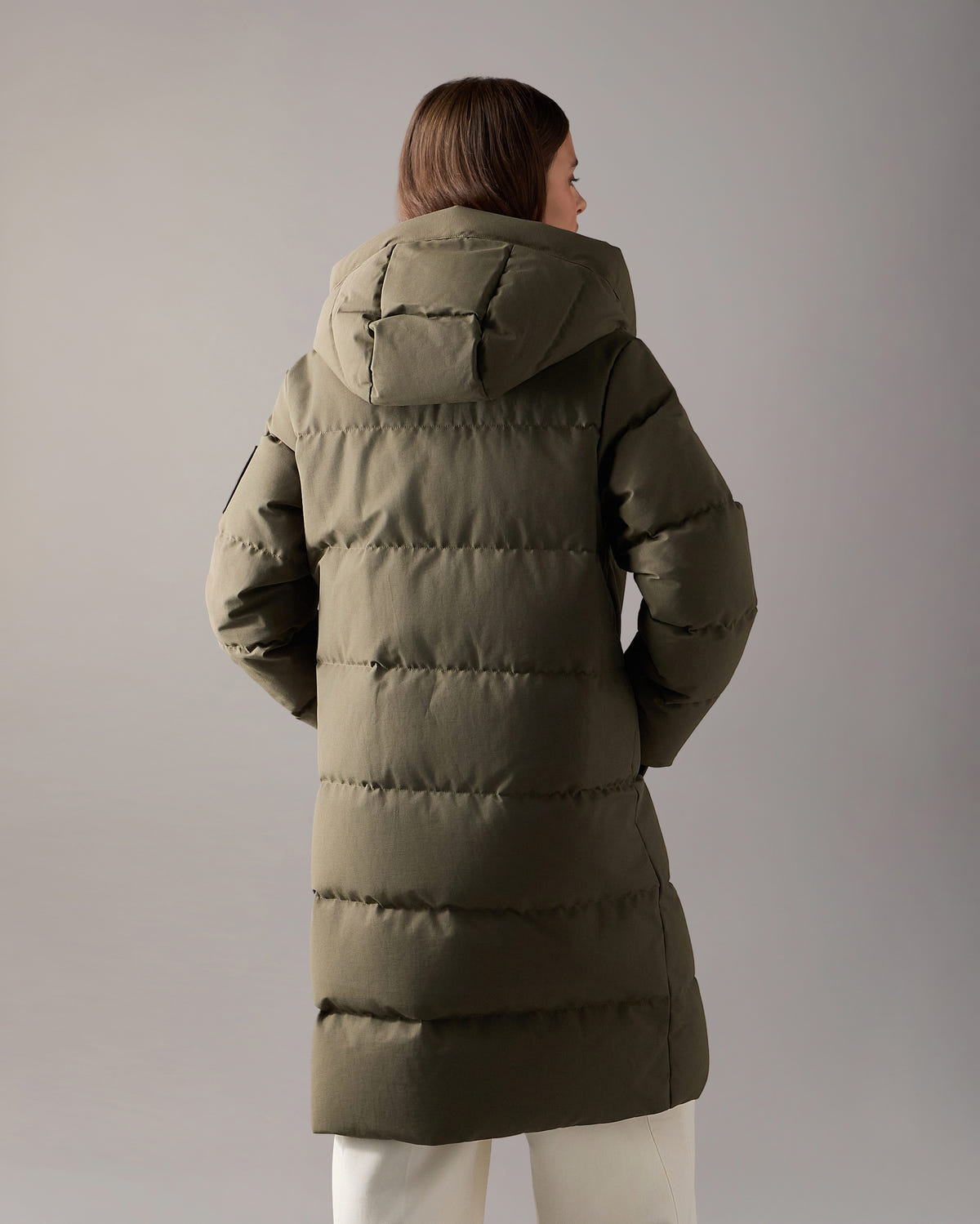 MANTEAU MATELASSÉ BANFF EN DUVET-CAFÉ