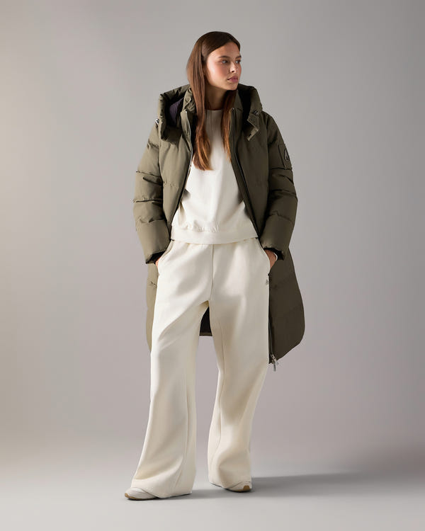 MANTEAU MATELASSÉ BANFF EN DUVET-CAFÉ