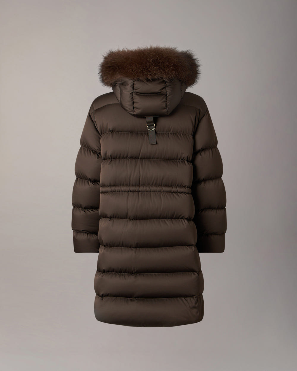 NORTHBOUND FOX FUR & DOWN PARKA-ESPRESSO