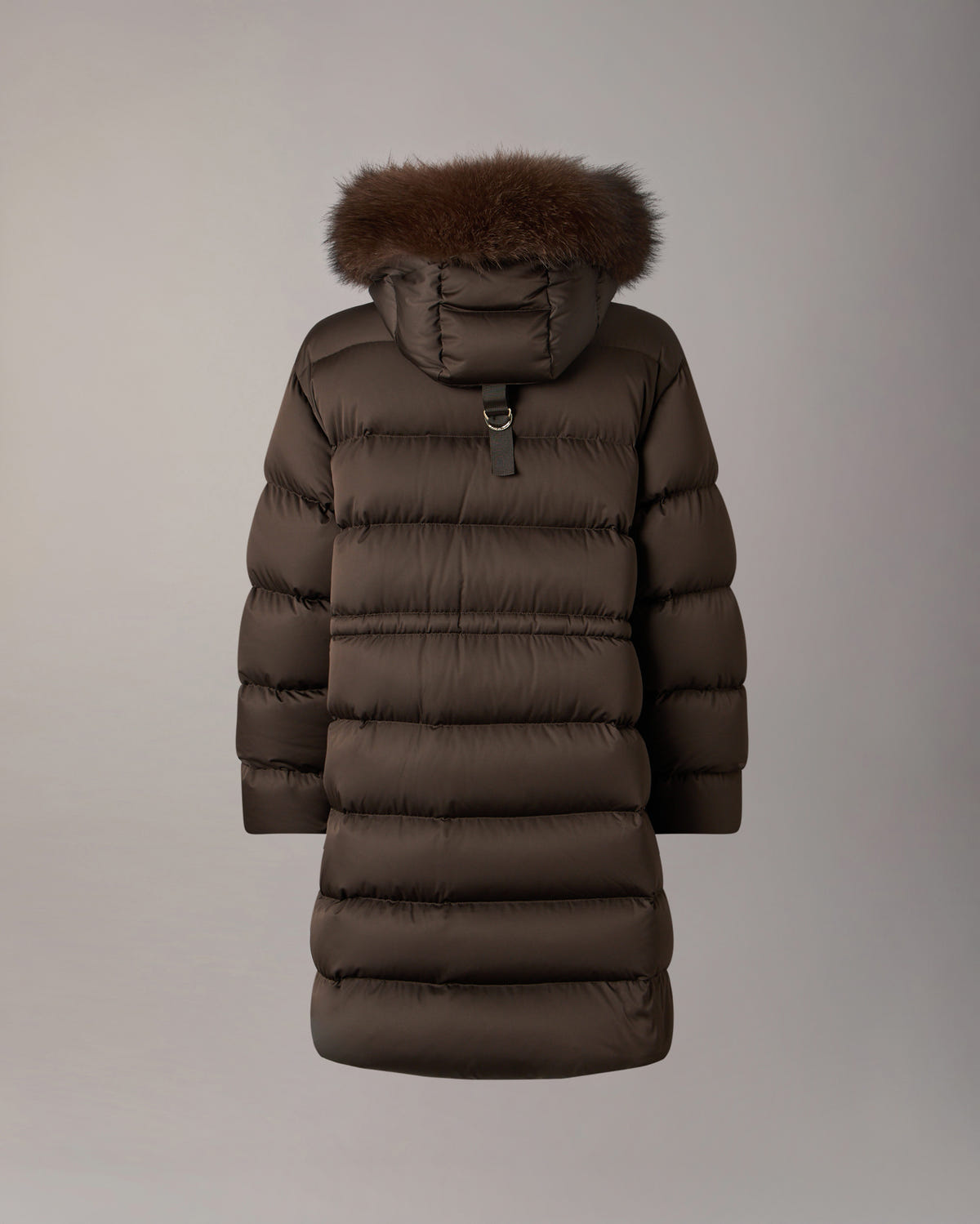 NORTHBOUND FOX FUR & DOWN PARKA-ESPRESSO