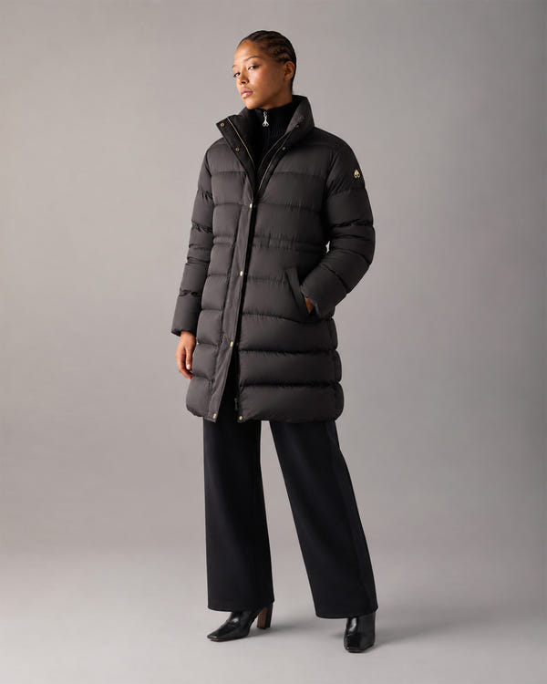NORTHBOUND FOX FUR & DOWN PARKA-BLACK
