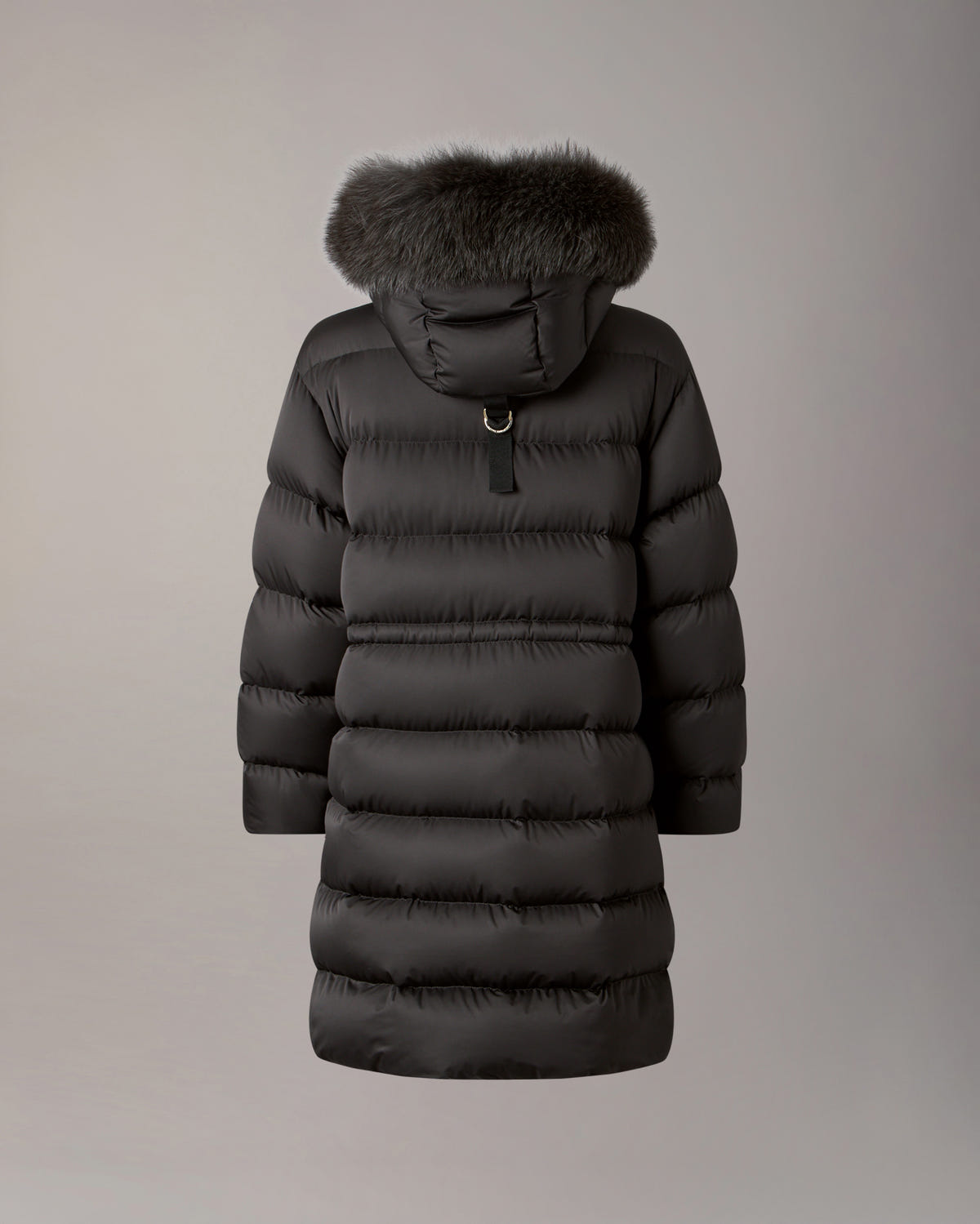 NORTHBOUND FOX FUR & DOWN PARKA-BLACK