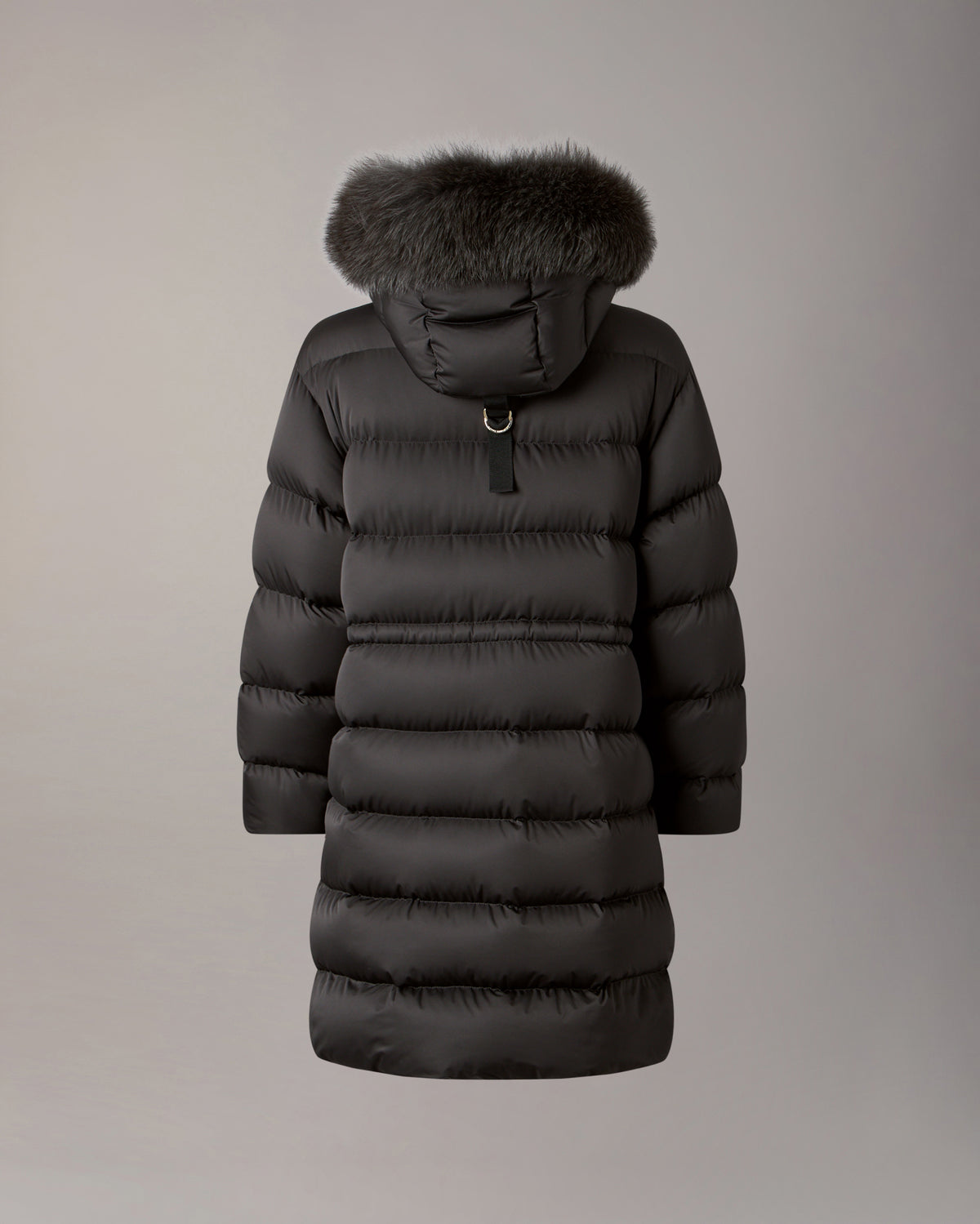 NORTHBOUND FOX FUR & DOWN PARKA-BLACK