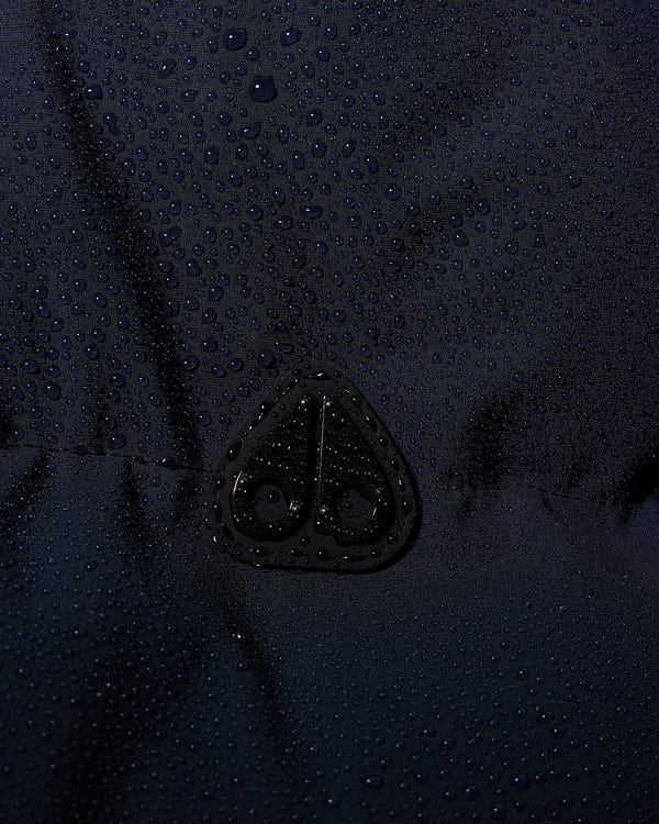 BLOUSON AVIATEUR EN DUVET SOHO-BLEU MARINE