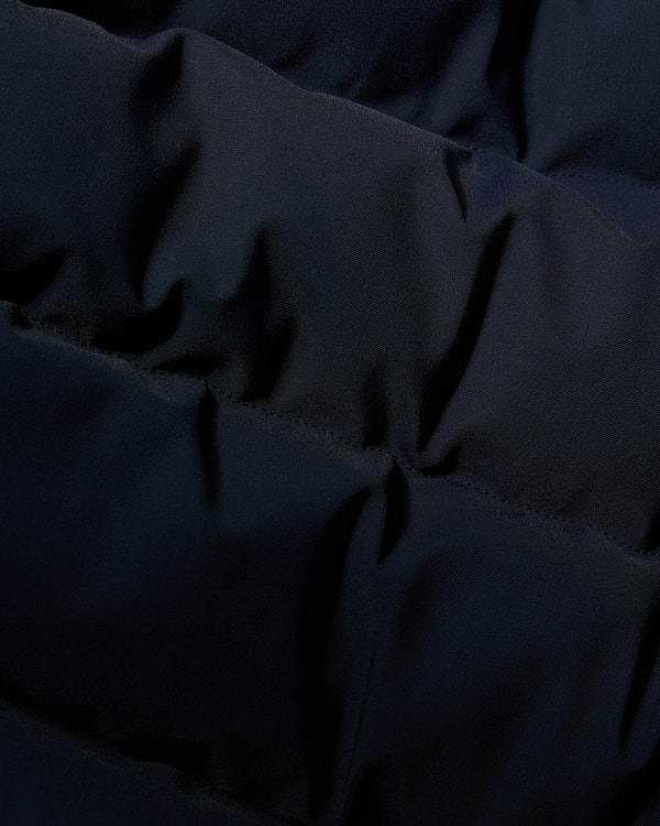 BLOUSON AVIATEUR EN DUVET SOHO-BLEU MARINE