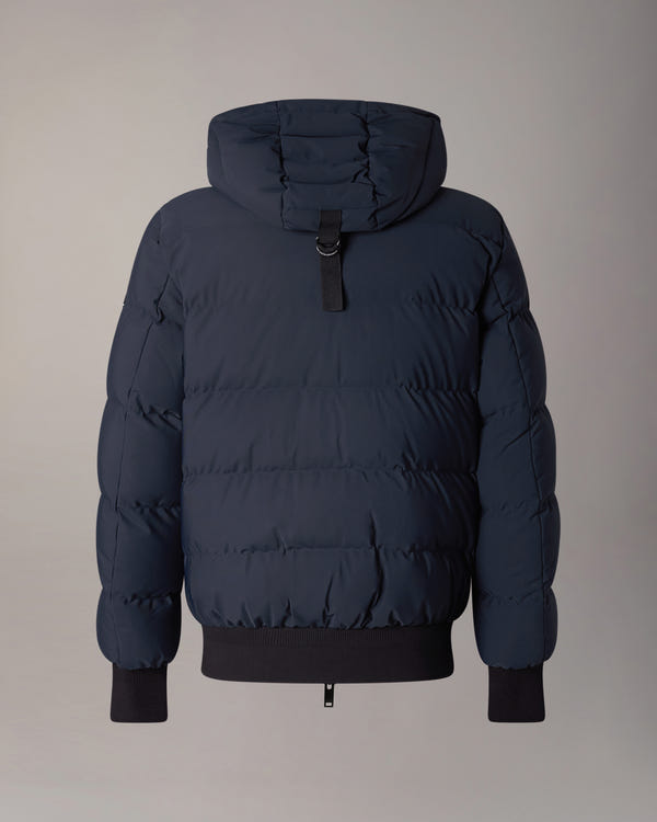 BLOUSON AVIATEUR EN DUVET SOHO-BLEU MARINE