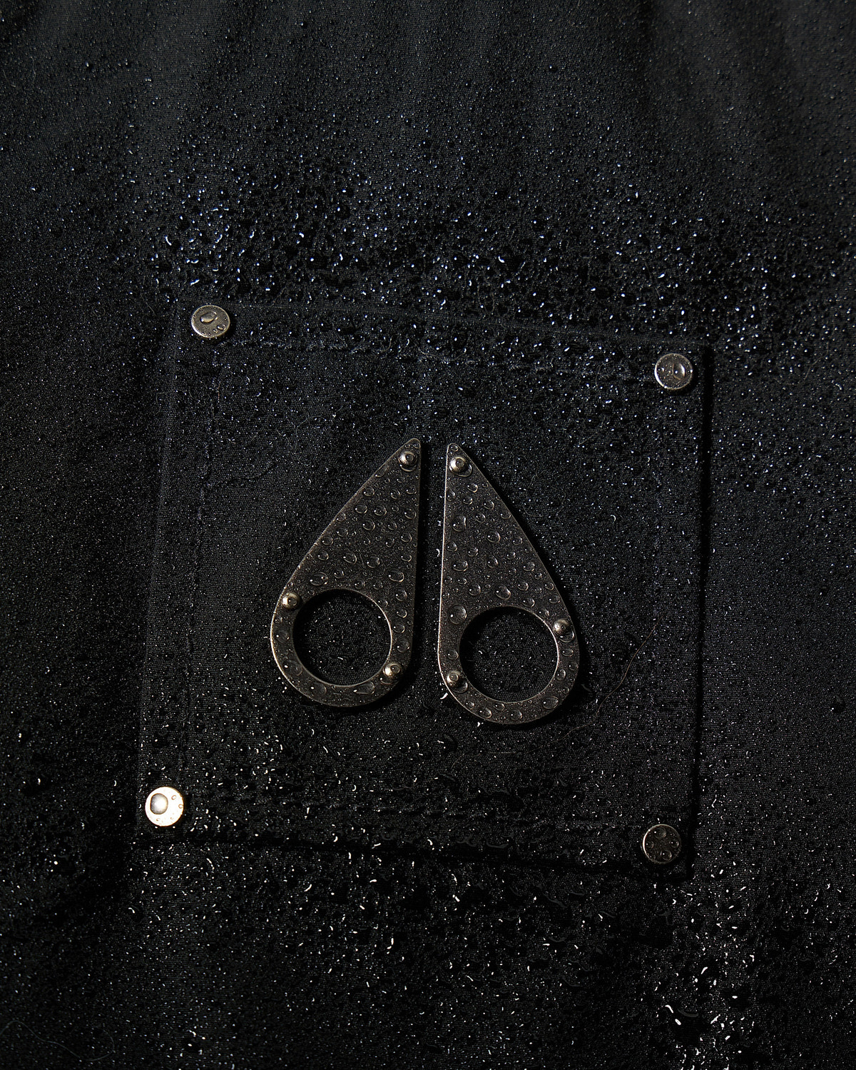 BLOUSON AVIATEUR EN DUVET ET FOURRURE PIONEER-SCHWARZ