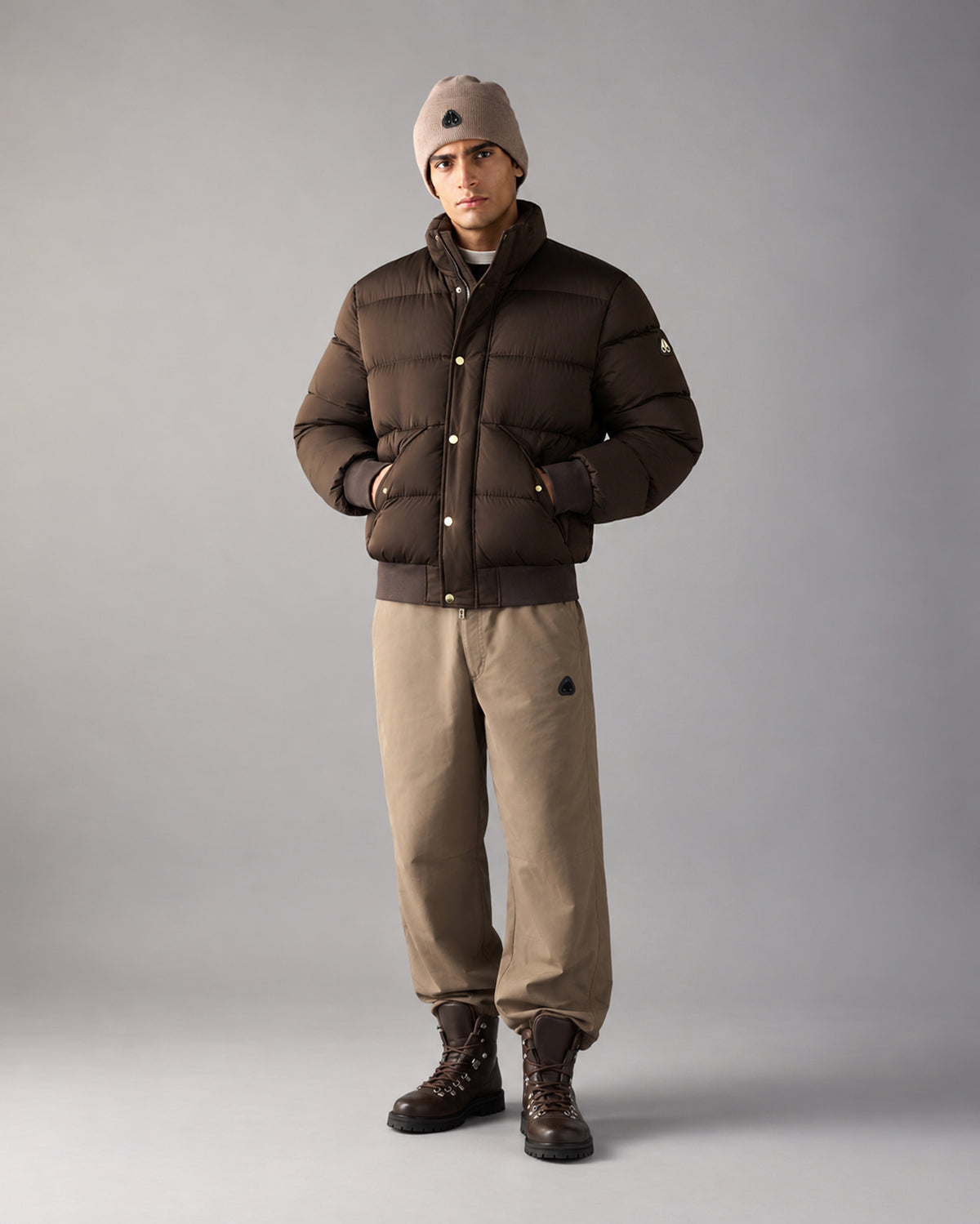 NORTHBOUND FOX FUR & DOWN BOMBER-ESPRESSO