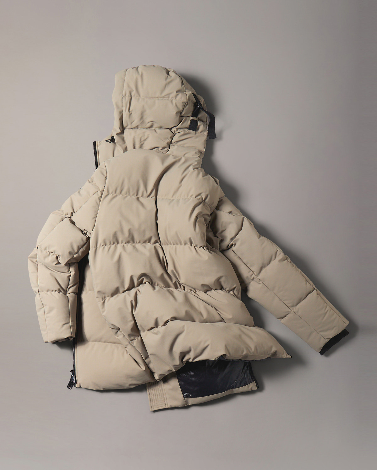 MANTEAU EN DUVET SOHO 3Q-CENDRÉ