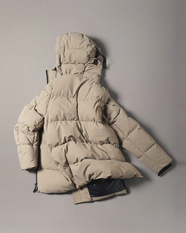 MANTEAU EN DUVET SOHO 3Q-CENDRÉ