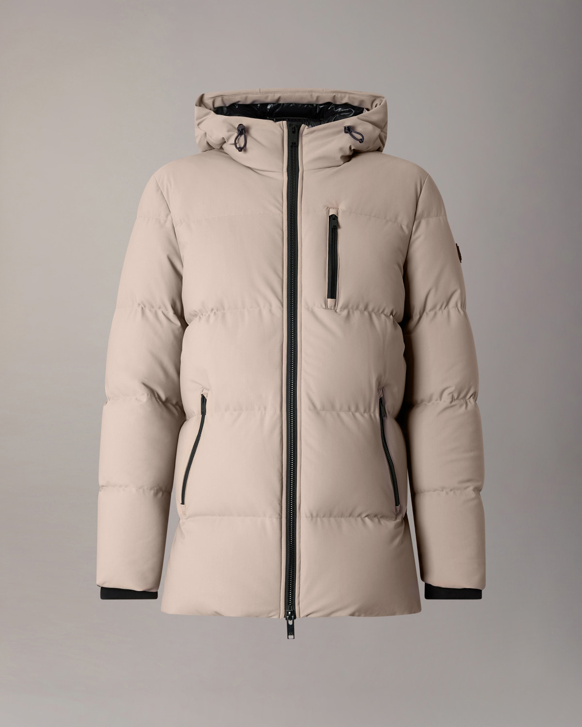 MANTEAU EN DUVET SOHO 3Q-CENDRÉ
