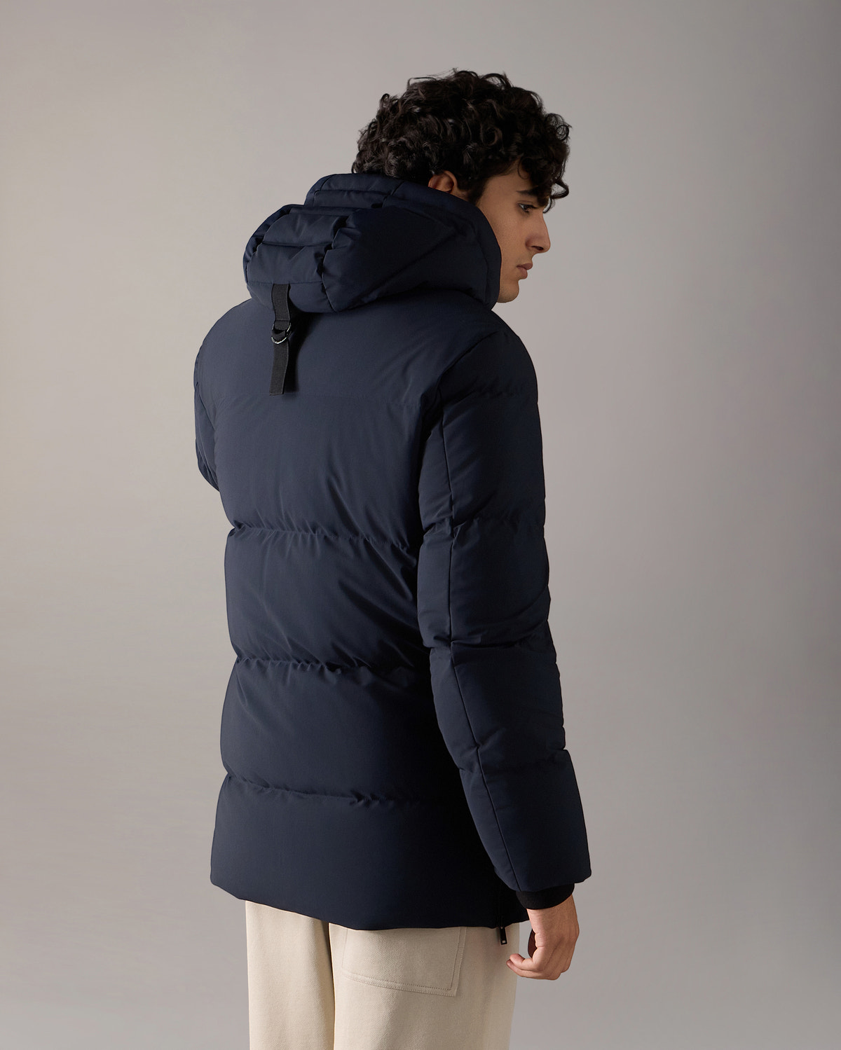 MANTEAU EN DUVET SOHO 3Q-BLEU MARINE