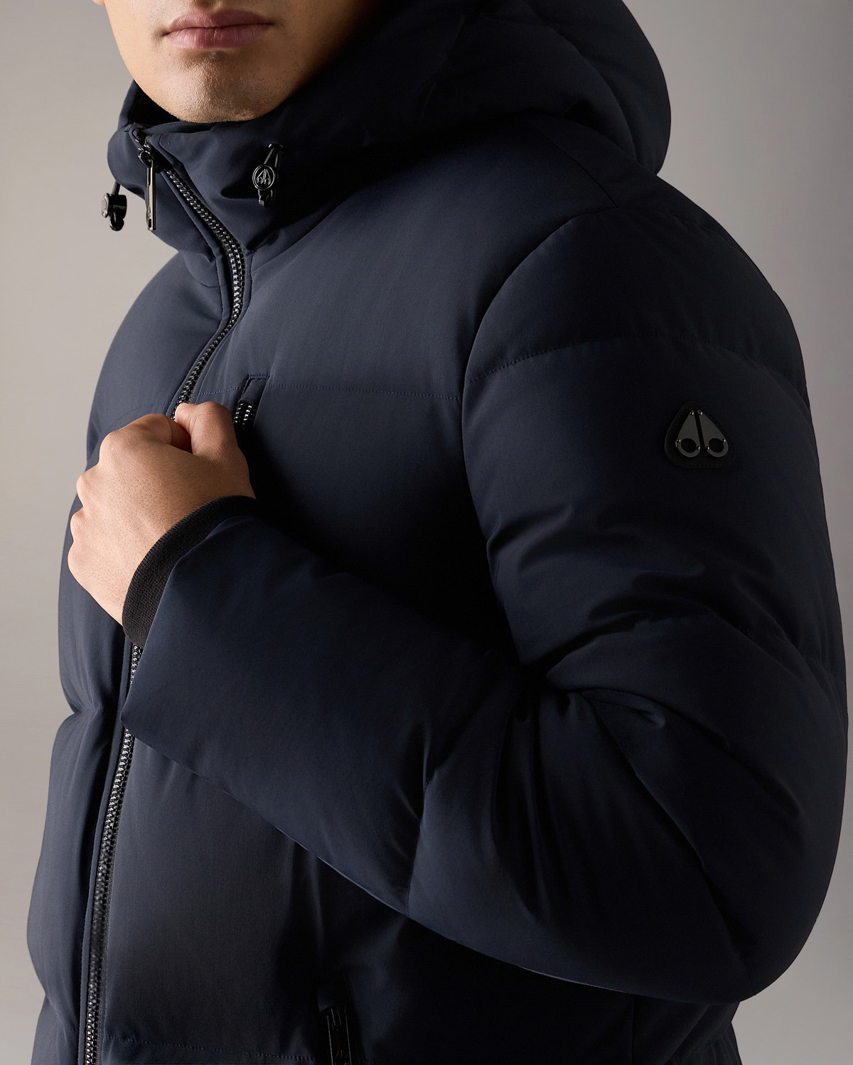 MANTEAU EN DUVET SOHO 3Q-BLEU MARINE