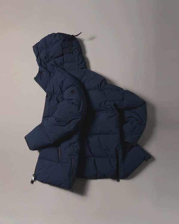 MANTEAU EN DUVET SOHO 3Q-BLEU MARINE