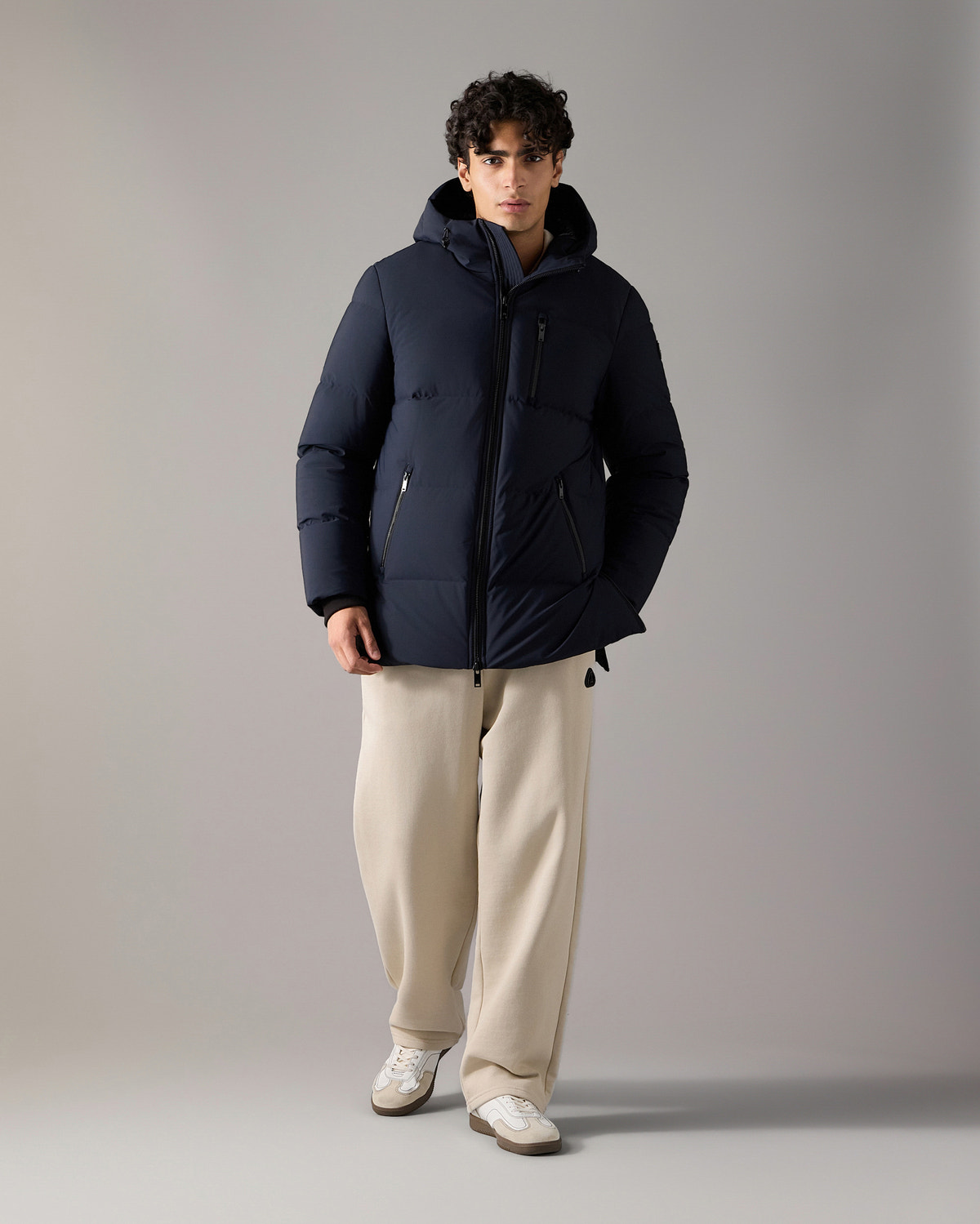 MANTEAU EN DUVET SOHO 3Q-BLEU MARINE