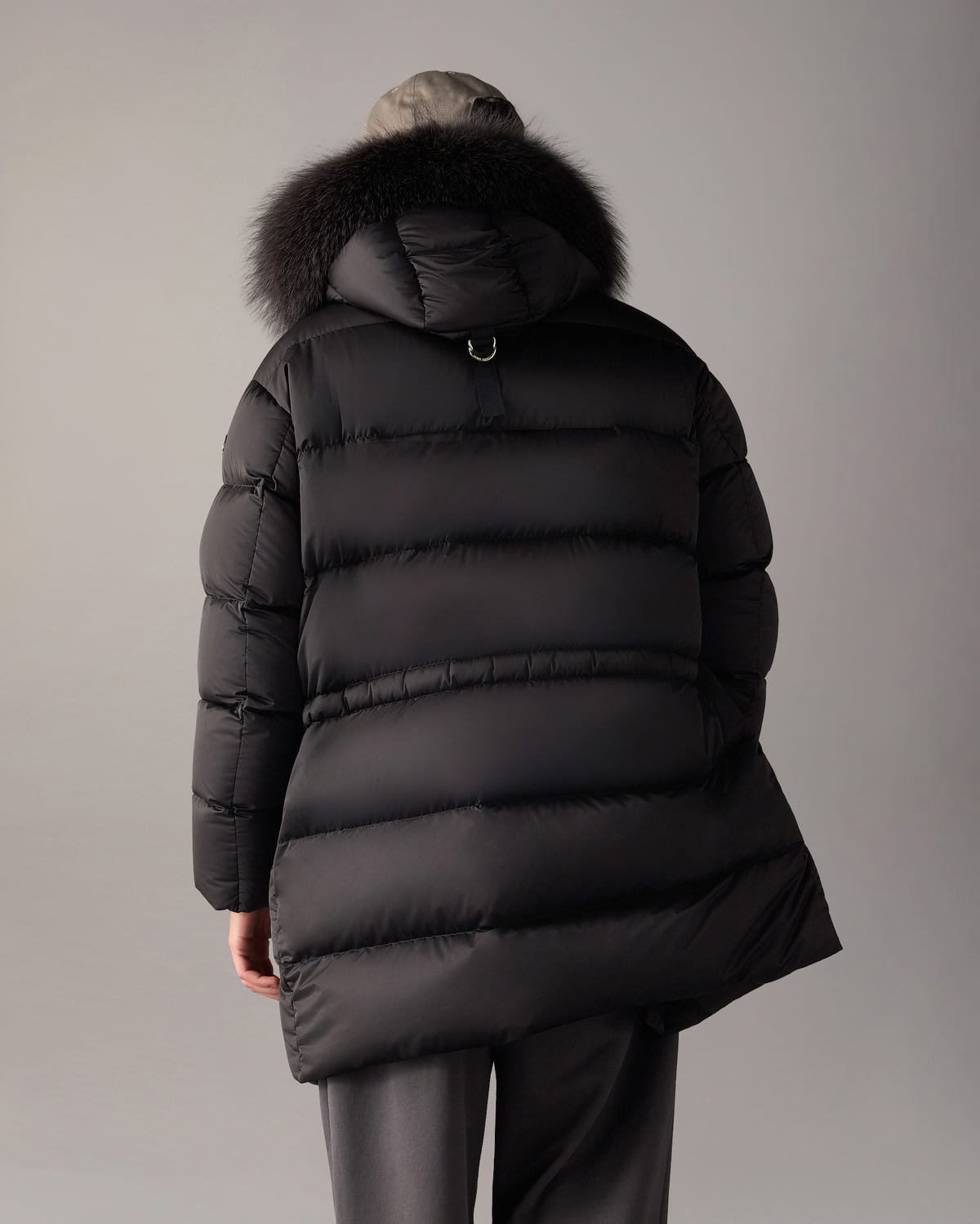 NORTHBOUND FOX FUR & DOWN 3Q-BLACK