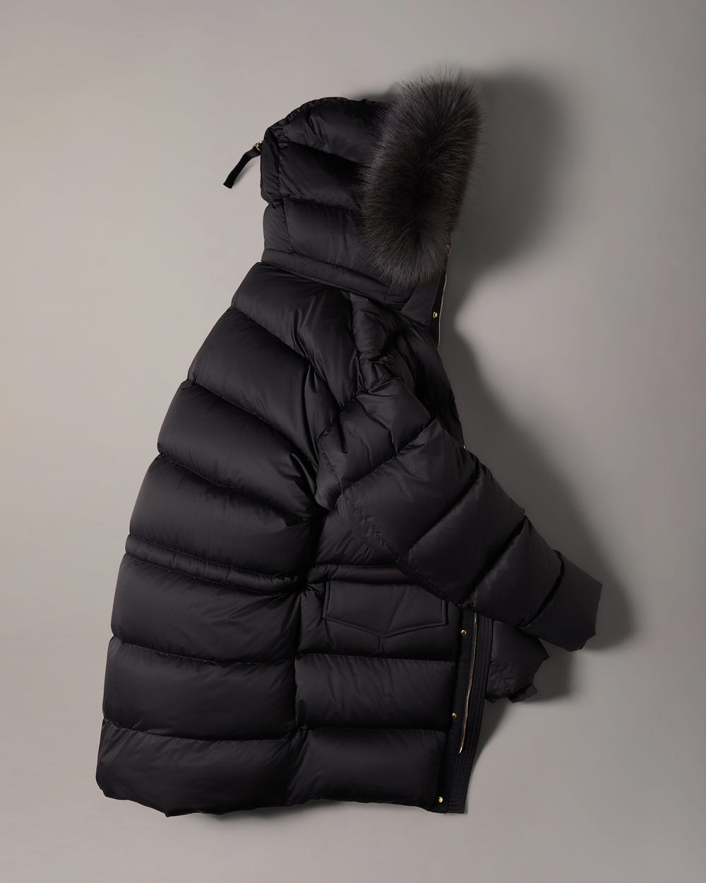 NORTHBOUND FOX FUR & DOWN 3Q-BLACK