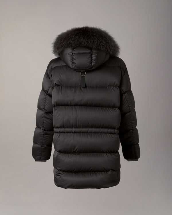 NORTHBOUND FOX FUR & DOWN 3Q-BLACK