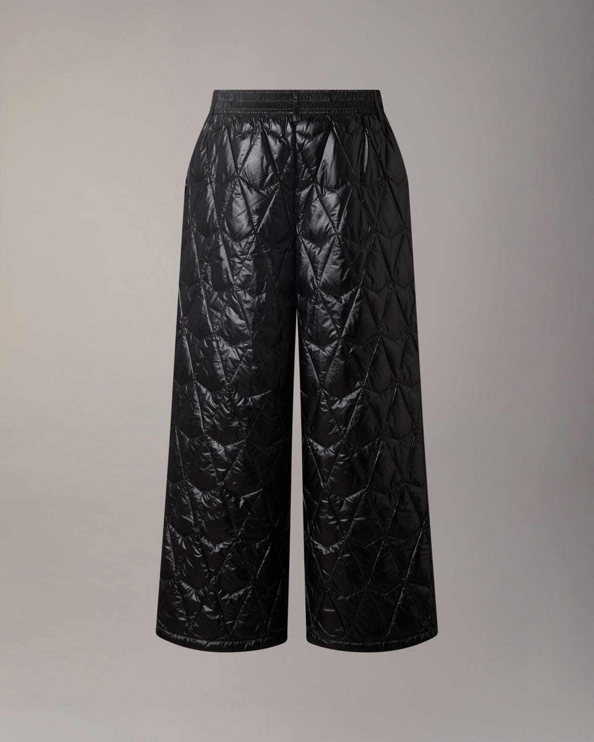 ICEBERG QUILT DOWN PANTS-BLACK