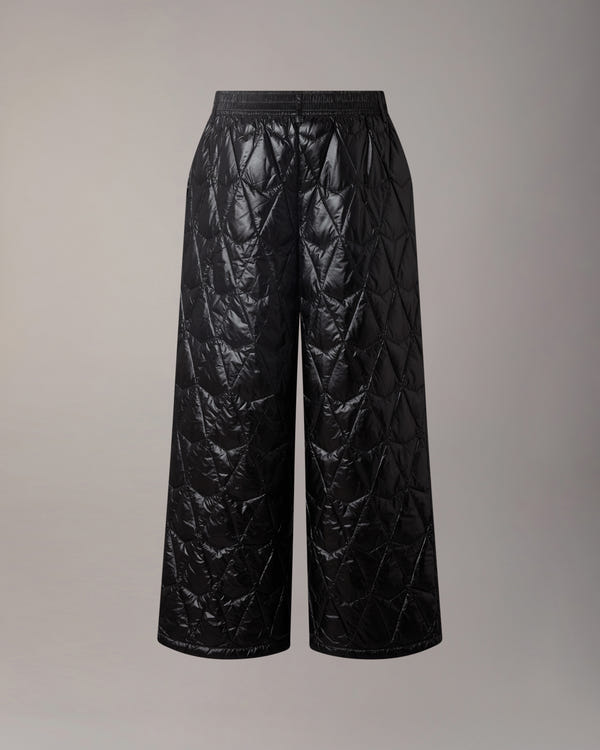 ICEBERG QUILT DOWN PANTS-BLACK