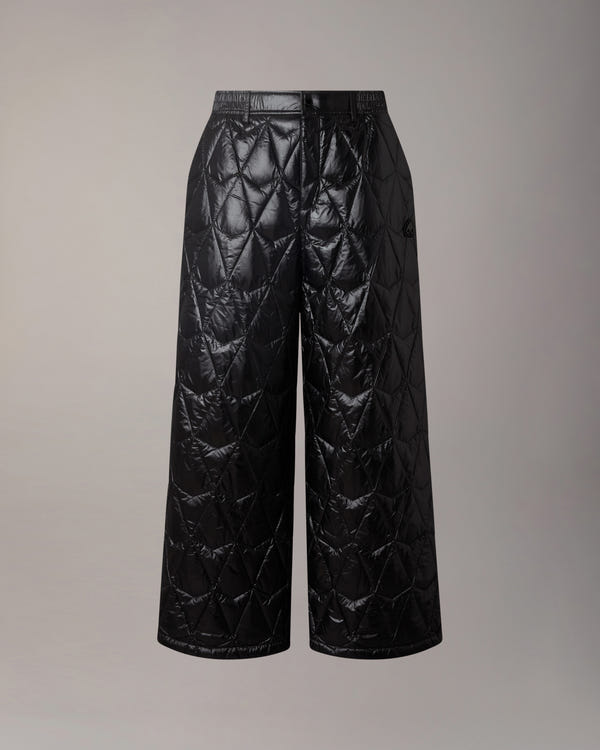 ICEBERG QUILT DOWN PANTS-BLACK