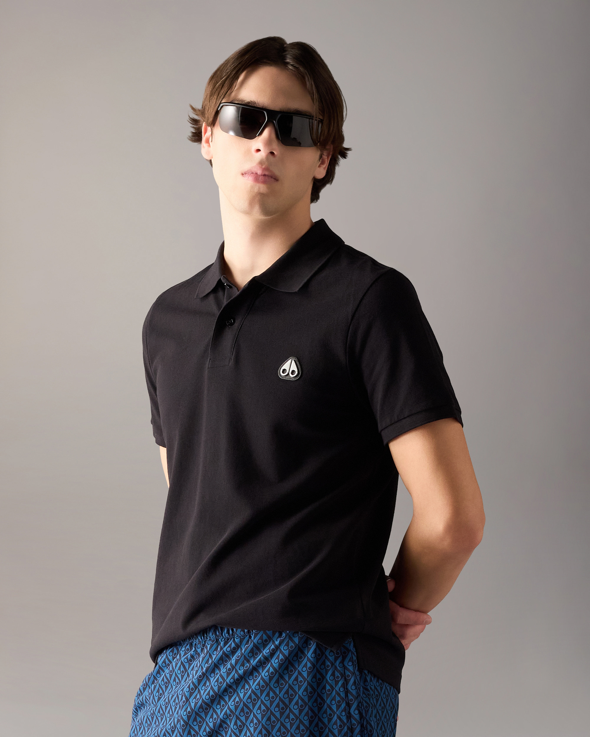 EVERETT POLO-BLACK