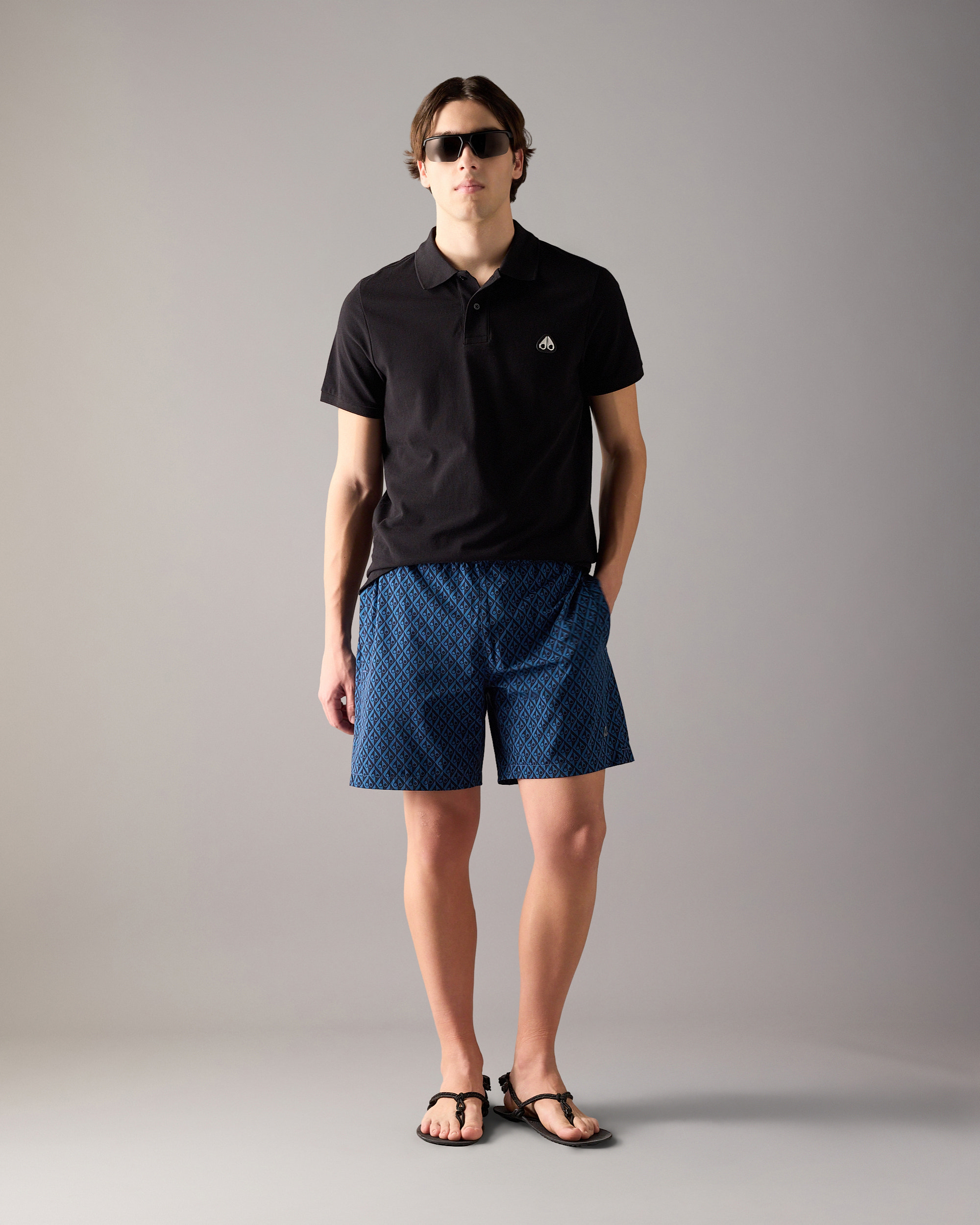 EVERETT POLO-BLACK