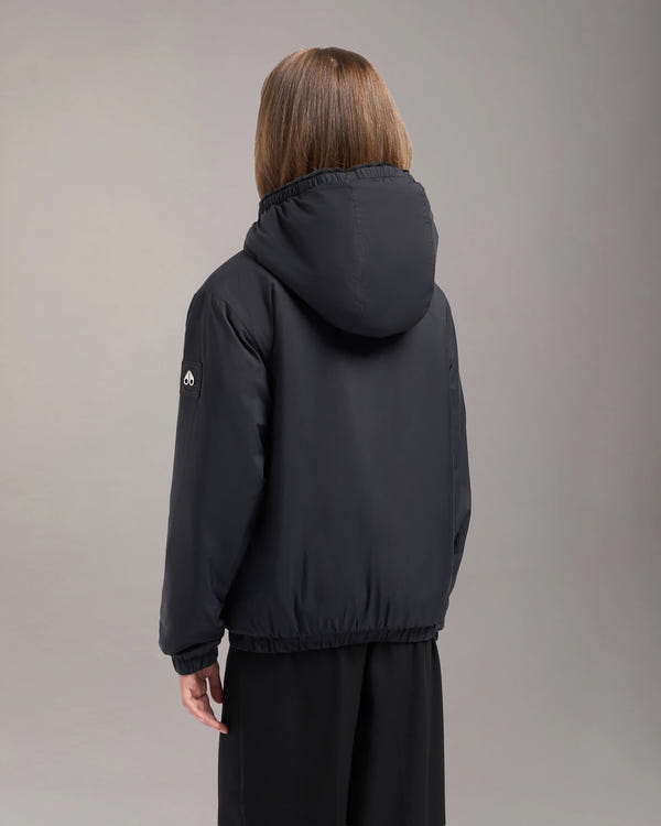 Moose Knuckles - M13US624 - Kids Simcoe Bunny Reversible Jacket - KIDS - Black / Shiny Black - Detail5