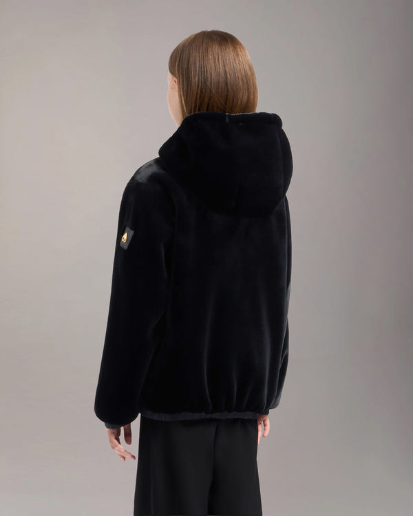 Moose Knuckles - M13US624G - Kids Gold Series Simcoe Bunny Reversible Jacket - KIDS - Black - Back