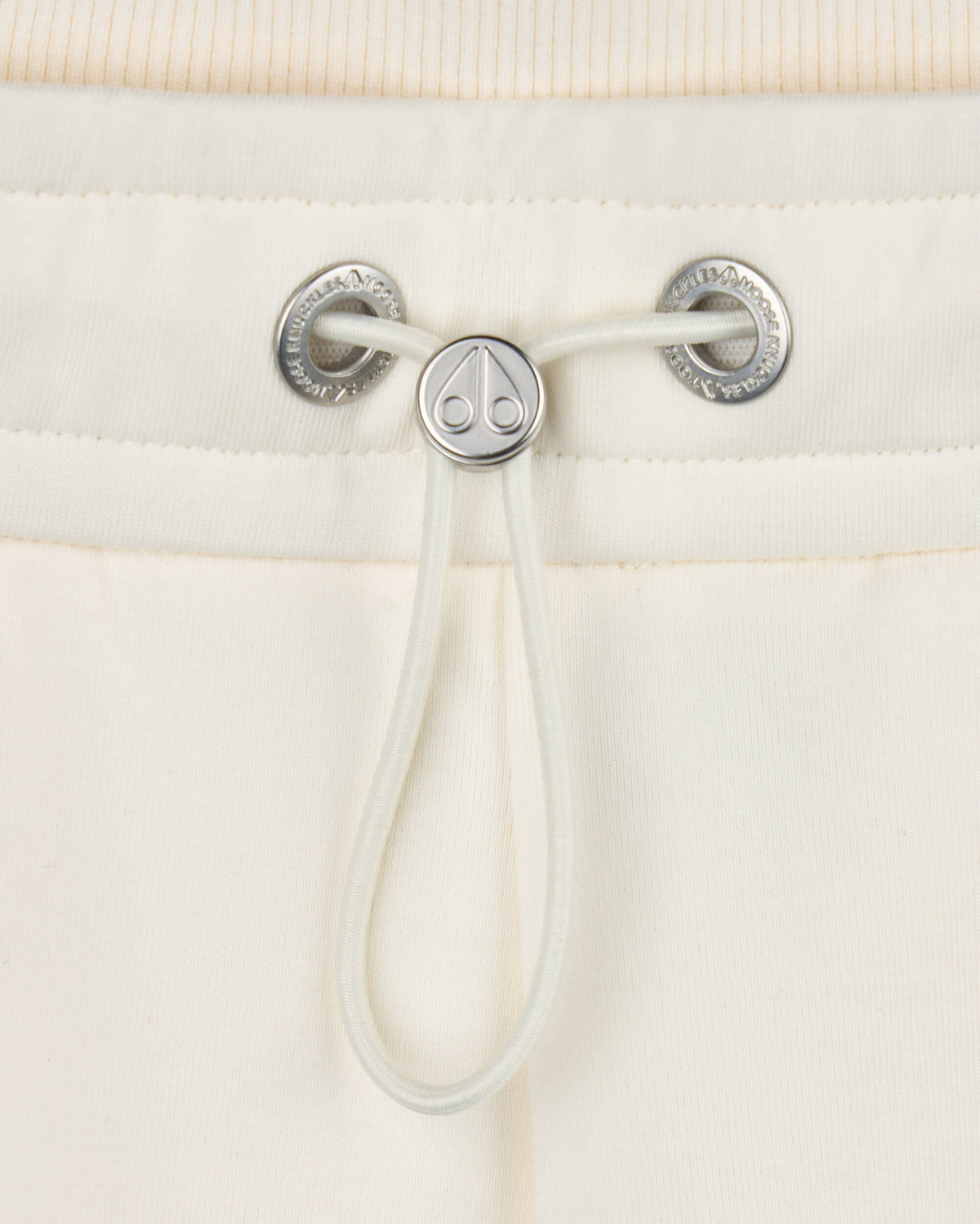Moose Knuckles Womens MixMedia Drawstring Shorts Plaster M14LR798 Detail1