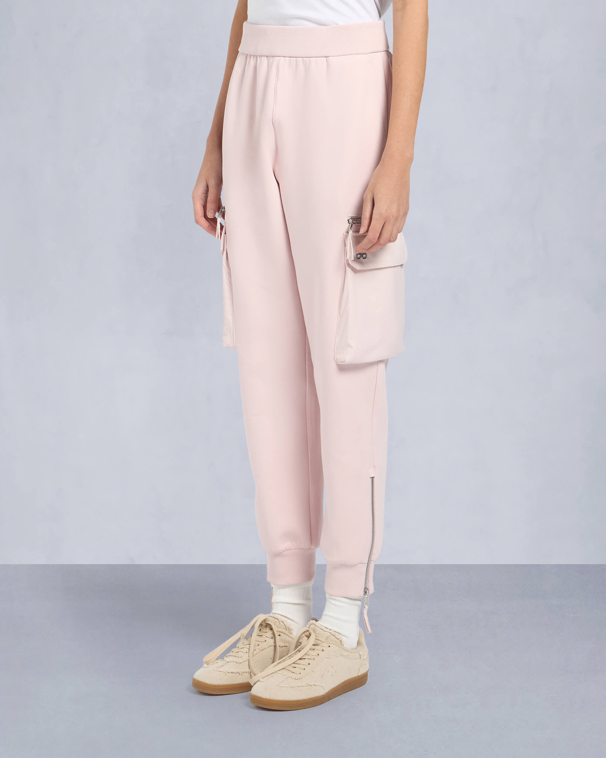 Moose Knuckles Womens MixMedia Joggers PETAL M14LR800 Front