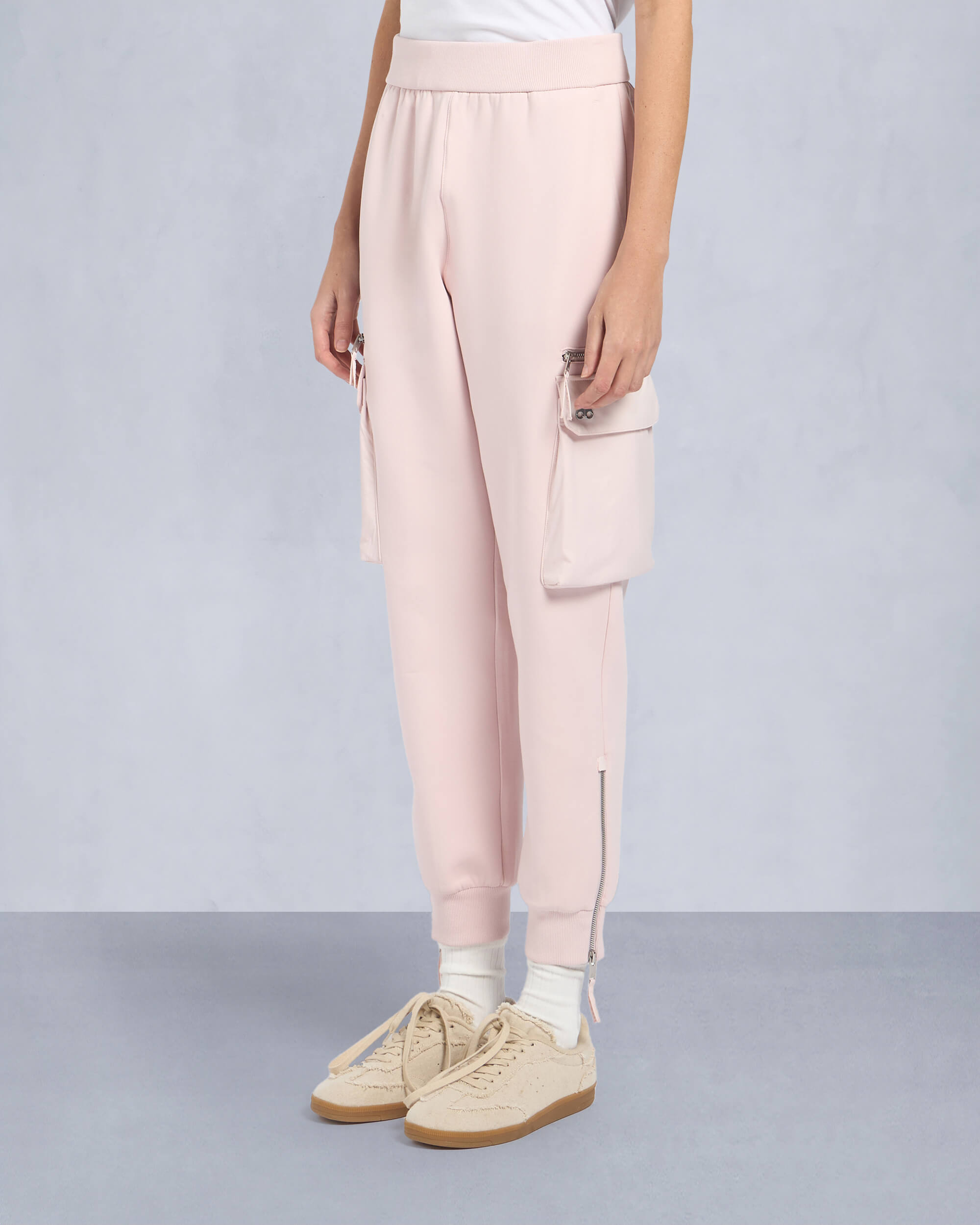 Moose Knuckles Womens MixMedia Joggers PETAL M14LR800 Front