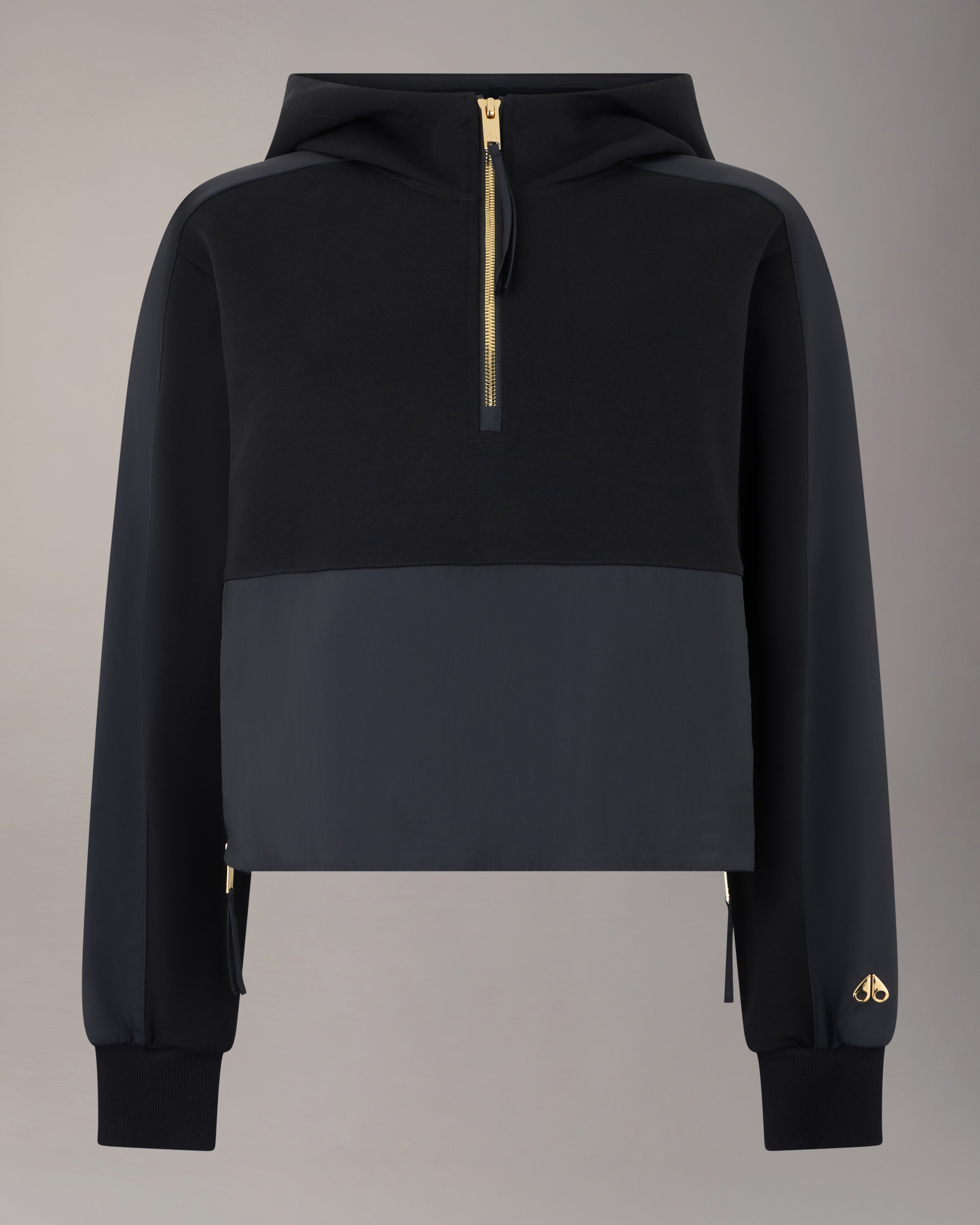 Moose Knuckles - M14LS635G - Gold Series Mixed Media Hoodie in Neoprene - WOMENS -  - GM