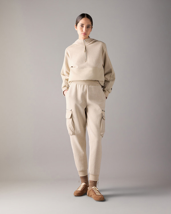 Moose Knuckles - M14LS635H - Mixed Media Neoprene Hoodie - WOMENS -  - Front Category