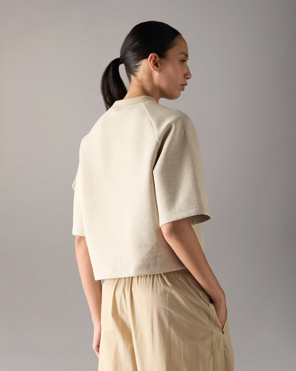 Moose Knuckles - M14LT741H - Mixed Media Neoprene T-Shirt - WOMENS -  - Back