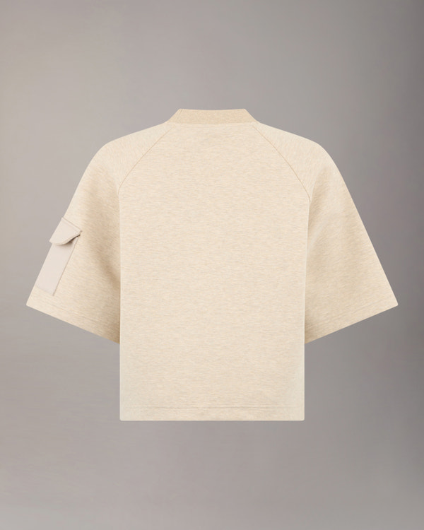 Moose Knuckles - M14LT741H - Mixed Media Neoprene T-Shirt - WOMENS -  - Detail2