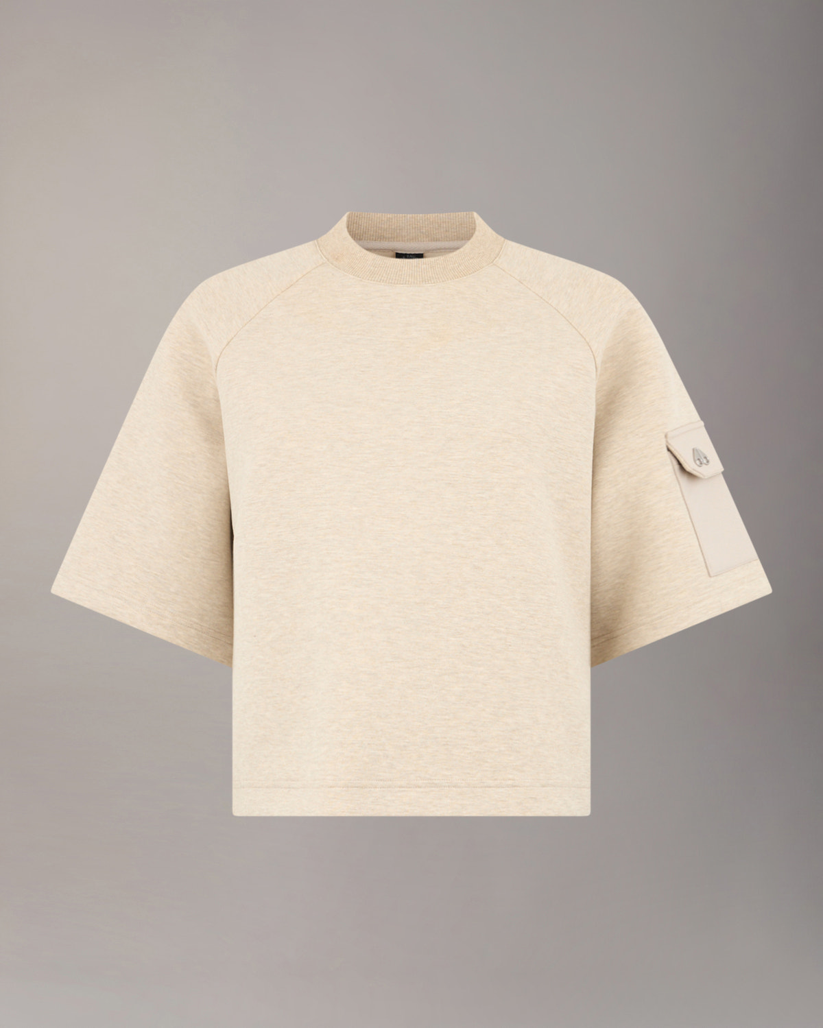 Moose Knuckles - M14LT741H - Mixed Media Neoprene T-Shirt - WOMENS -  - GM