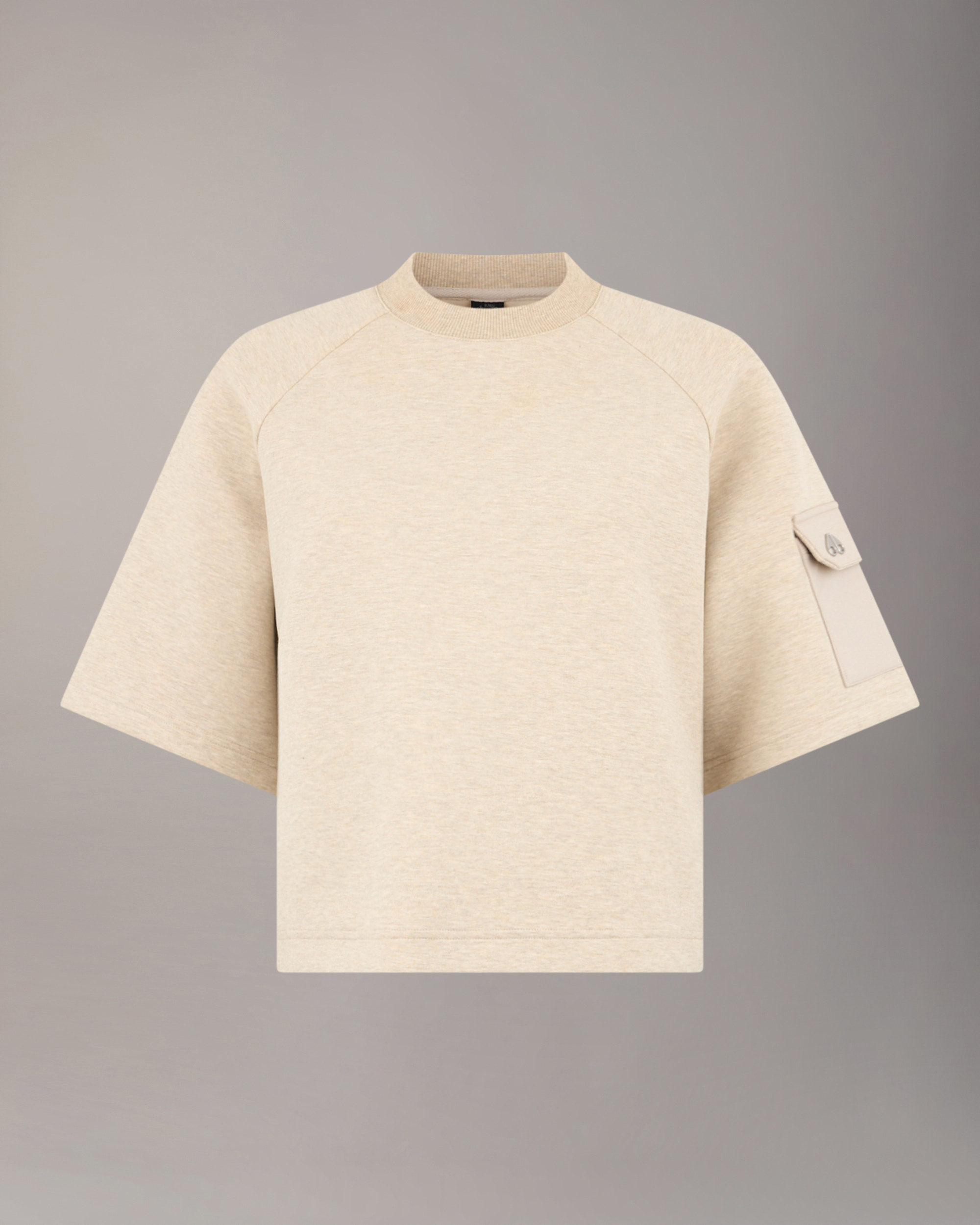 Moose Knuckles - M14LT741H - Mixed Media Neoprene T-Shirt - WOMENS -  - GM