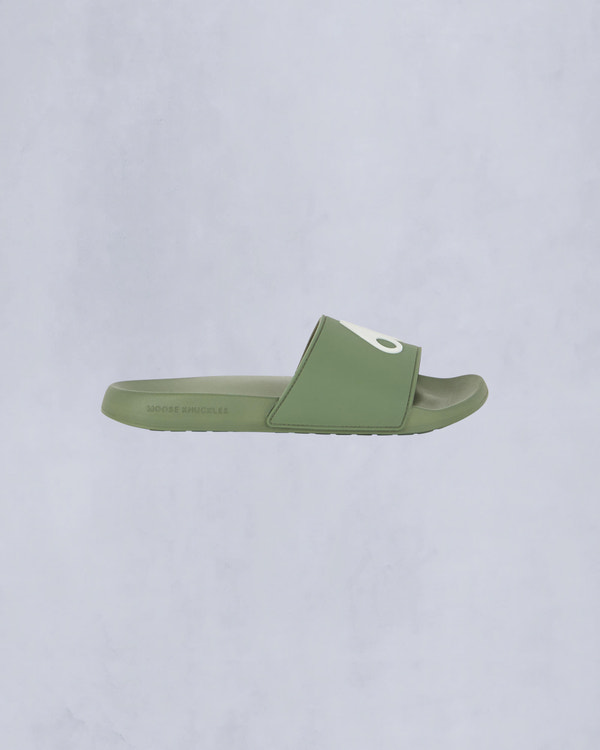 Moose Knuckles Accessories Logo Icon Sport Slides KELP M14MA503 Detail1